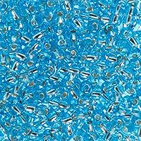 Vista 15 de John Bead Cuentas de cristal checo 6/0 amatista AB cuentas para manualidades de joyería, vial de 0.81 oz