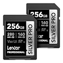 Lexar 256GB (2-PK) Professional SILVER PRO SDXC Memory Card, UHS-II, C10, U3, V60, Full-HD & 4K Video, Up To 280MB/s Read, for Professional Photographer, Videographer, Enthusiast (LSDSIPR256G-B2NNU) gallery image