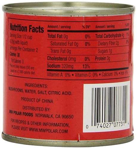 Miniatura 10 de MW Polar Champiñones, trozos y tallos, ideal para asar a la parrilla, salteado, sopa, sopa sazonada, ensalada, pizza, pasta, tortillas de desayuno,