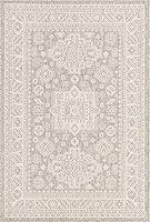 Vista 73 de Unique Loom Outdoor Aztec Collection Alfombra de área - Chalca (10 pies, redonda, azul/marfil)