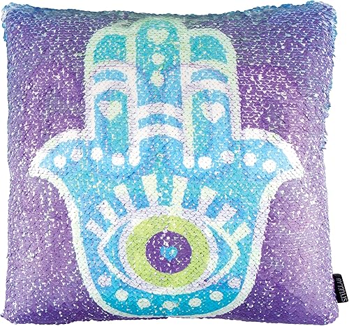 Estilo. Lab Good Vibes Fashion Angels Magic Sequin Reveal Almohada