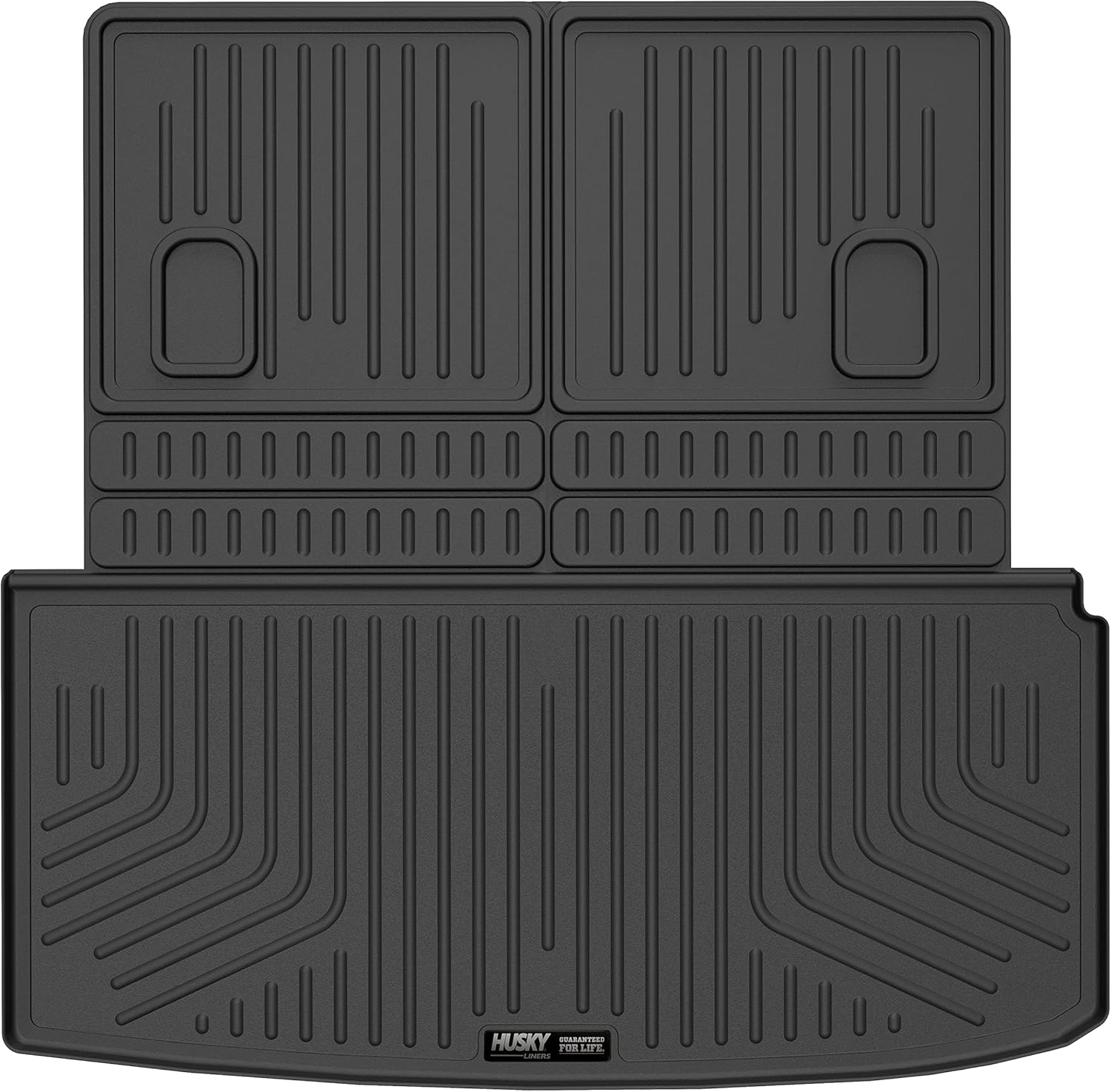 Husky Liners Weatherbeater Cargo Liner | Fits 2022-2026 Acura MDX (Fits to Back of 2nd Row - Folds Up &Down w/3rd Row) | Cargo, 1-pc. Black - 25181