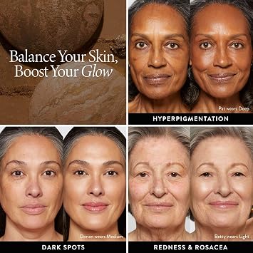 LAURA GELLER NEW YORK Get Glowing Kit (2pc): Baked Balance-n-Glow Illuminating Powder Foundation, Light + Airbrush Kabuki Makeup Brush