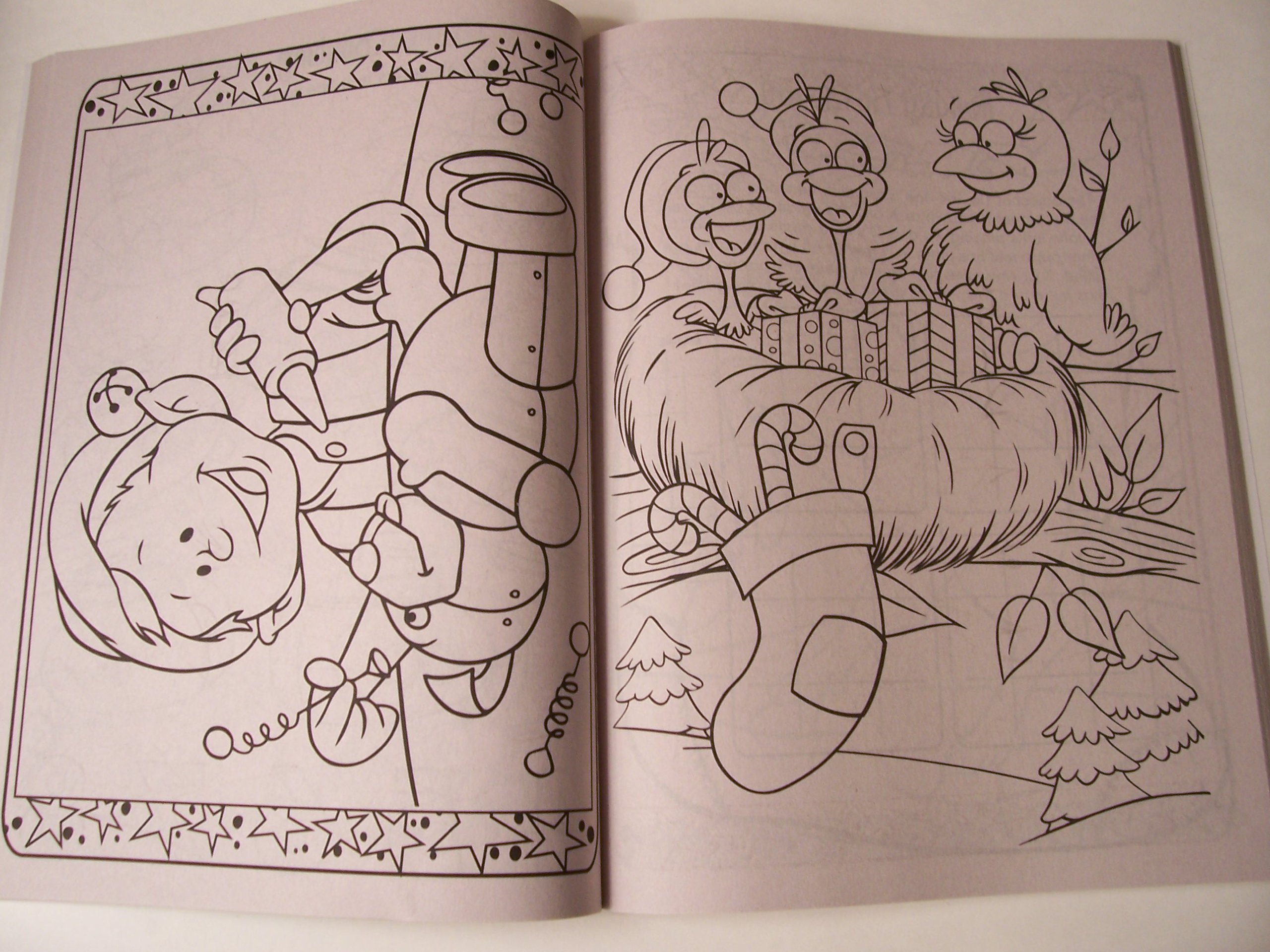 Happy Holidays 160 Page Giant Coloring and Activity Book ~ Christmas Edition (Boy in Santa Lap)