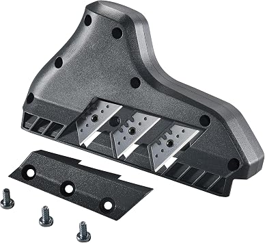 wolfcraft 3-fach Kantenhobel - Trockenbau Fasenhobel für Gipskarton Für 95 & 125 mm Plattenstärken sauberer 35° Schnittwinkel inkl. 3 Trapezklingen Made in Europe 4009000