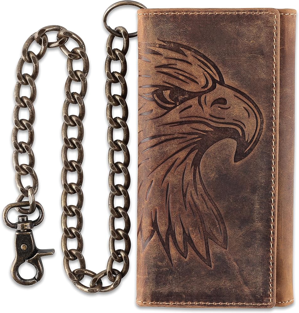 Long Leather Wallet Eagle