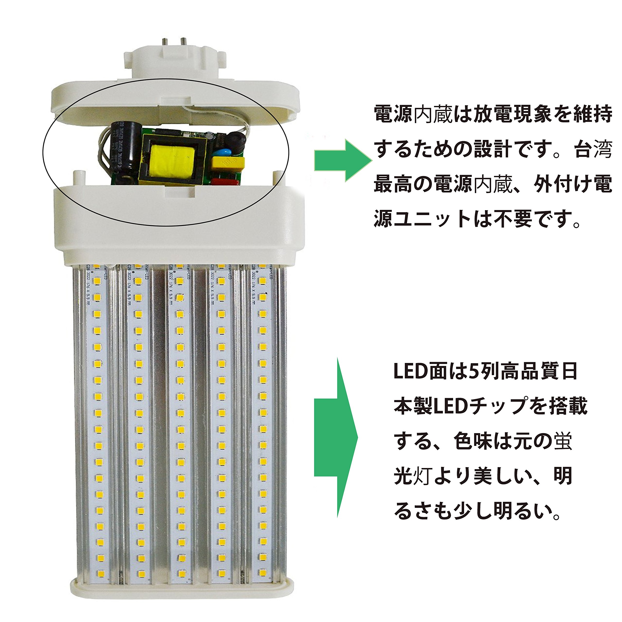 コンパクト型蛍光ランプ　FML27EX-D 20個セット Amazon.co.jp : FML27W交換LED コンパクト蛍光ランプ ツイン2パラレル
