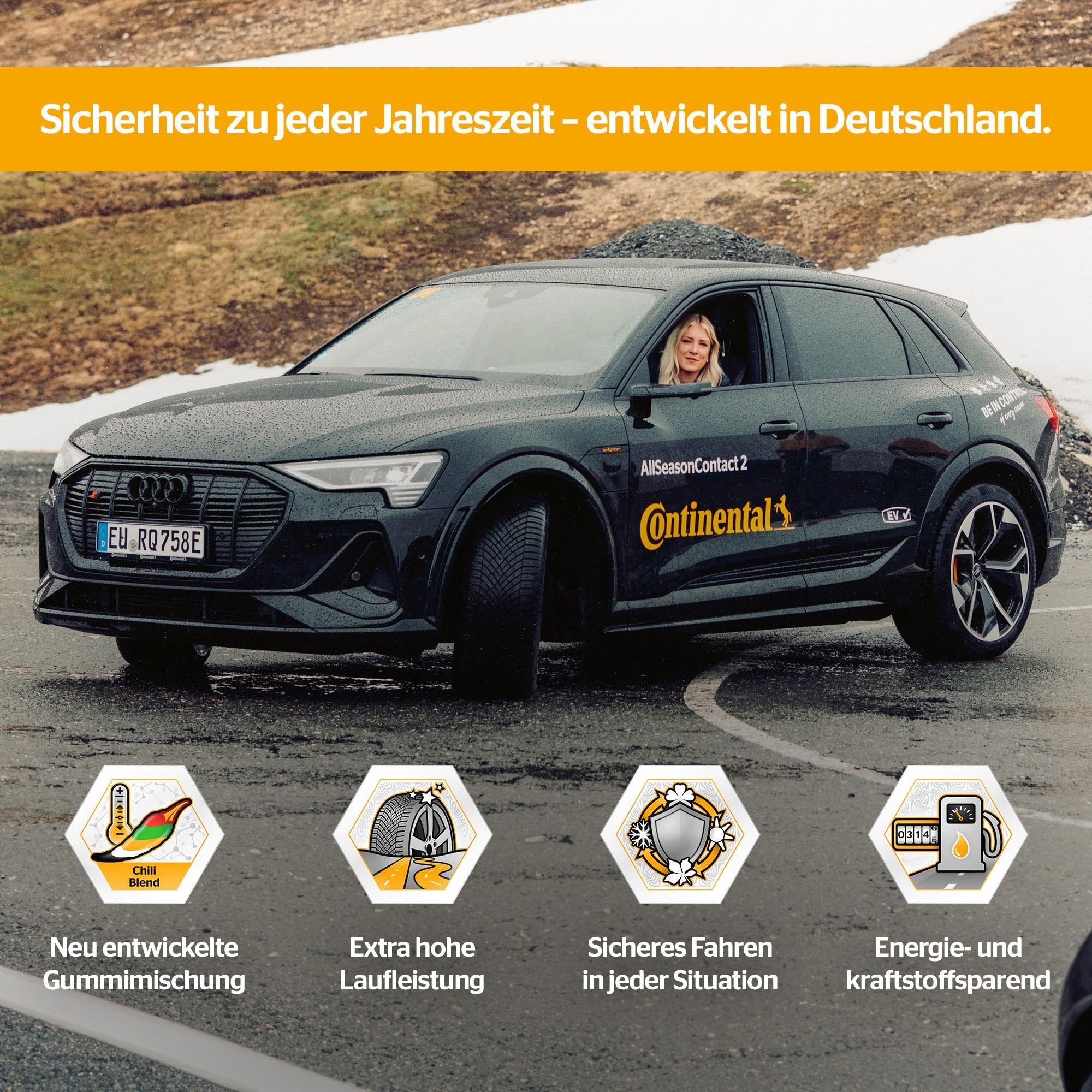 CONTINENTAL - AllSeasonContact 2-225/40 R 18-92V/C/B/71dB - Ganzjahresreifen
