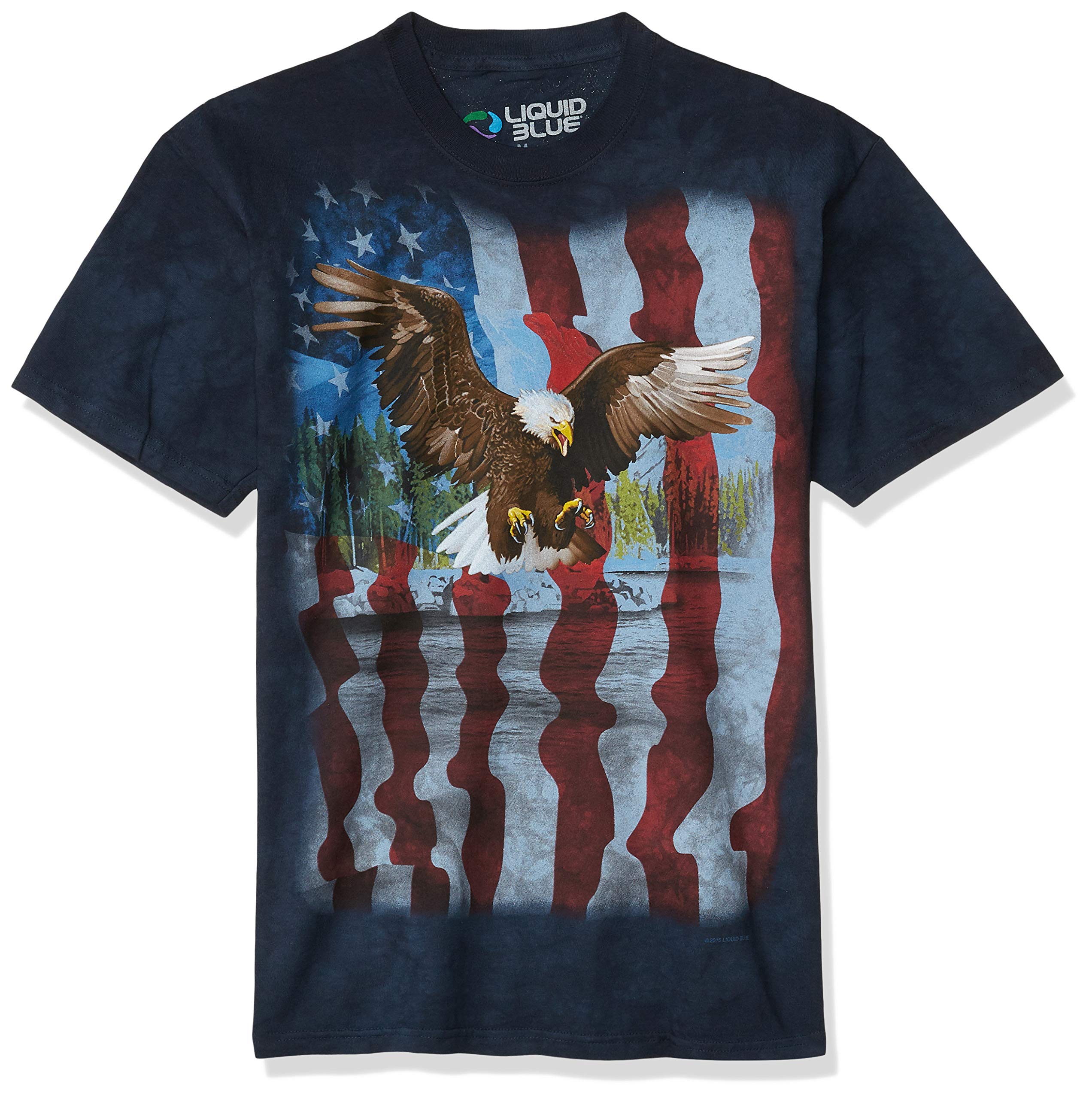 Camiseta para hombre Liquid Blue American Bird Of Prey - Multi - Large