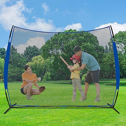 Miniatura 9 de Baseball Barrier Backstop Net Heavy Duty Portable with Carry Bag for Softball Lacrosse Training for Backyard Adults Practice