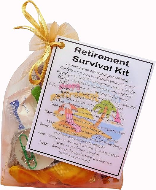 SMILE GIFTS UK Retirement Survival Kit Gift (Small Novelty gift)