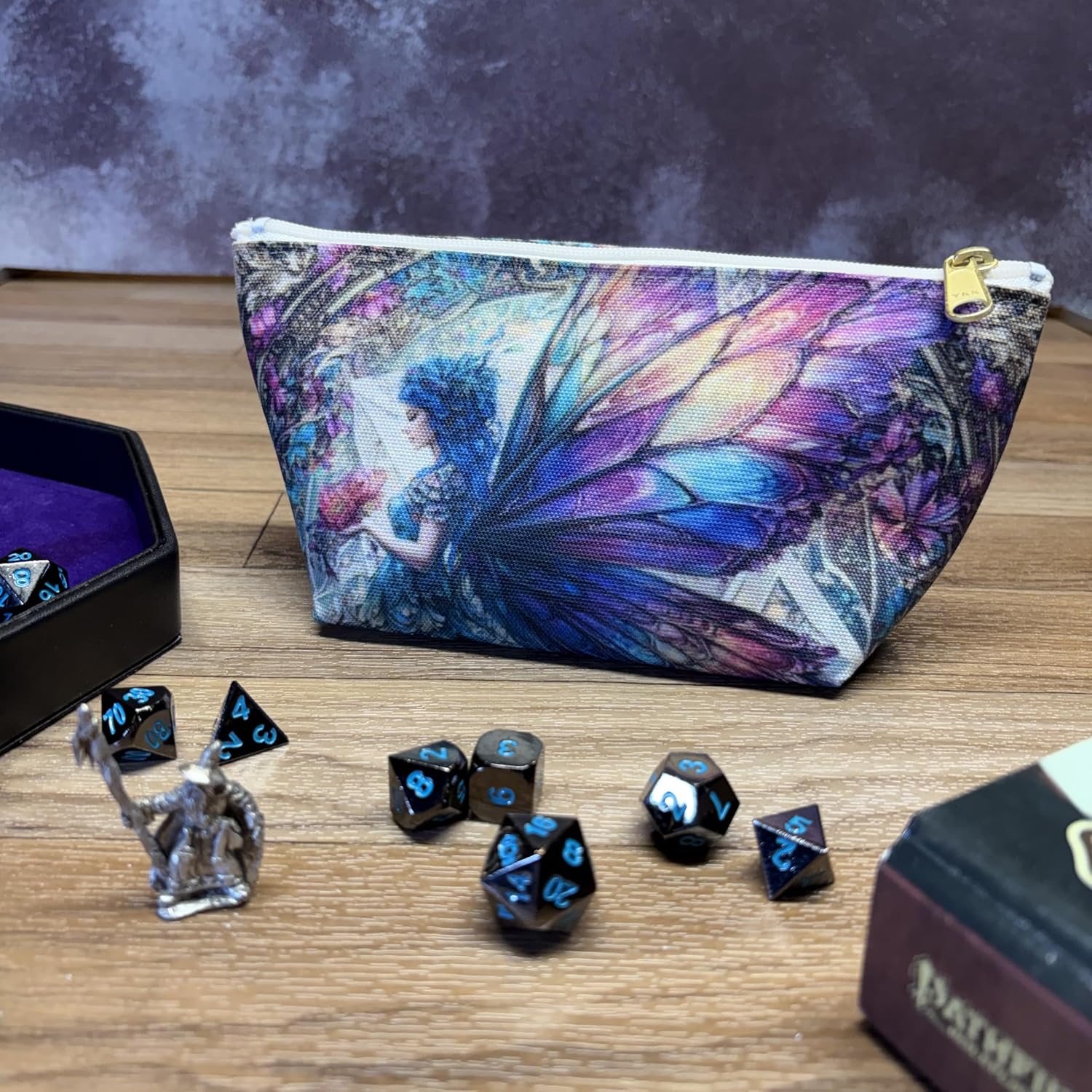 Zippered Dice Pouch (Winged Fairy, Regular)