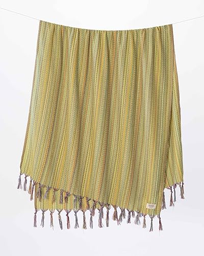 Teema Toalla de playa turca grande  100% algodón turco  Sin arena  Secado rápido  Versátil y multiusos  El laberinto (lima)