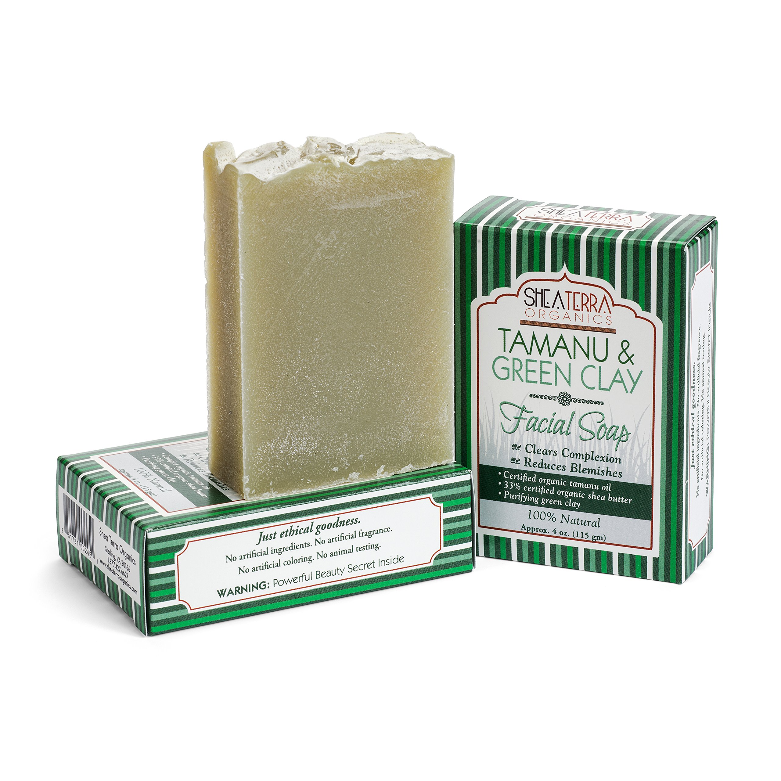 Autenthic Soap - Moisture - Acne Treatment 4 oz (4 oz, Tamanu & Green Clay)