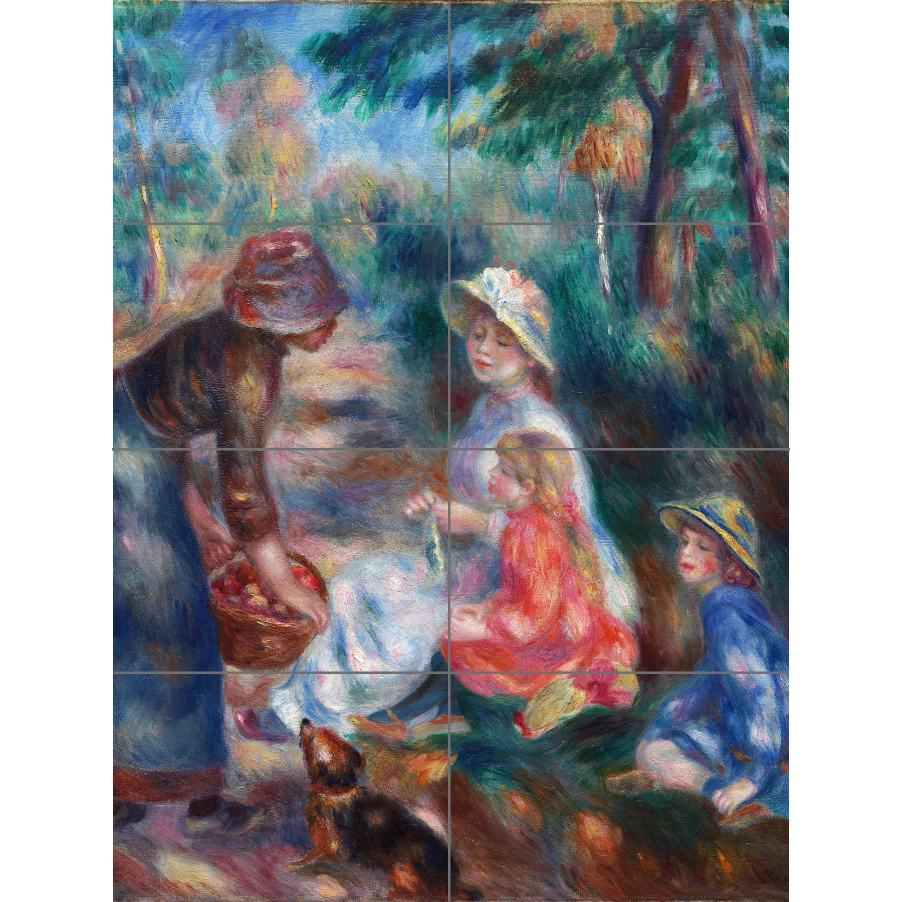 Artery8 Renoir The Apple Seller Painting XL Giant Panel Poster (8 Sections)