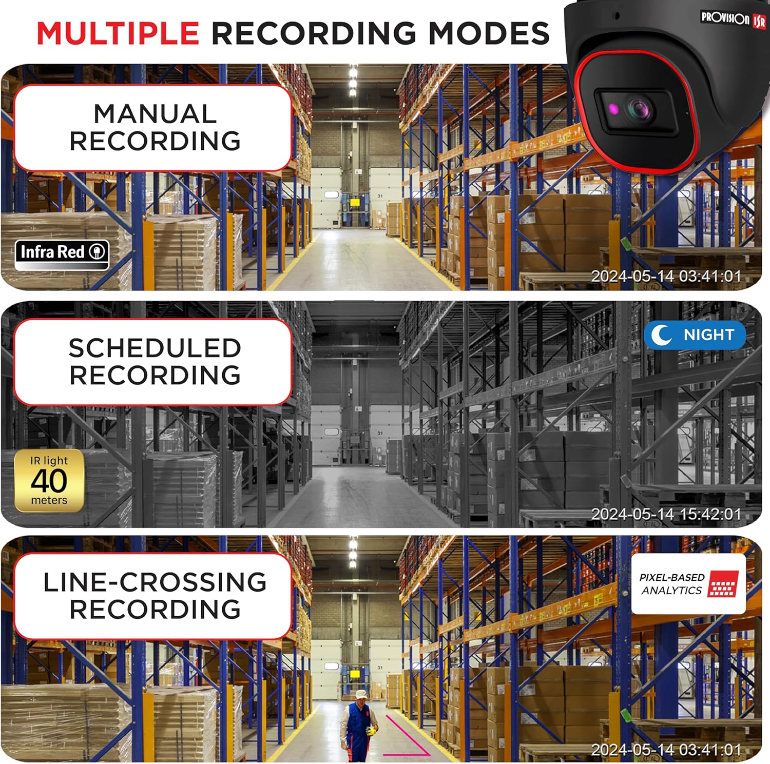 Exampتتضمن هذه القائمة أوضاع التسجيل اليدوي، والمجدول، وعبر الخطوط.