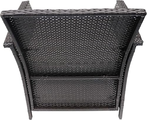 Miniatura 8 de Christopher Knight Home Tori - Juego de 2 sillas de mimbre para exteriores, color marrón y marrón