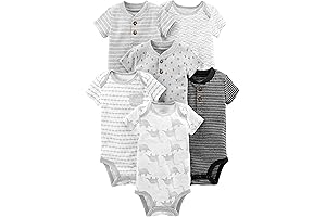Boys' 6-Pack Short-Sleeve Bodysuit: Comfort and Convenience for Your Little Boy