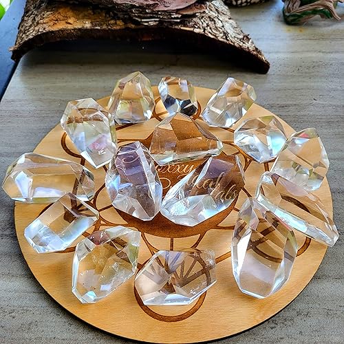 Miniatura 4 de Cristal de cuarzo transparente natural de la mejor pureza de alta altitud. Cristales de meditación curativos Reiki Cristales de brujería curativa.