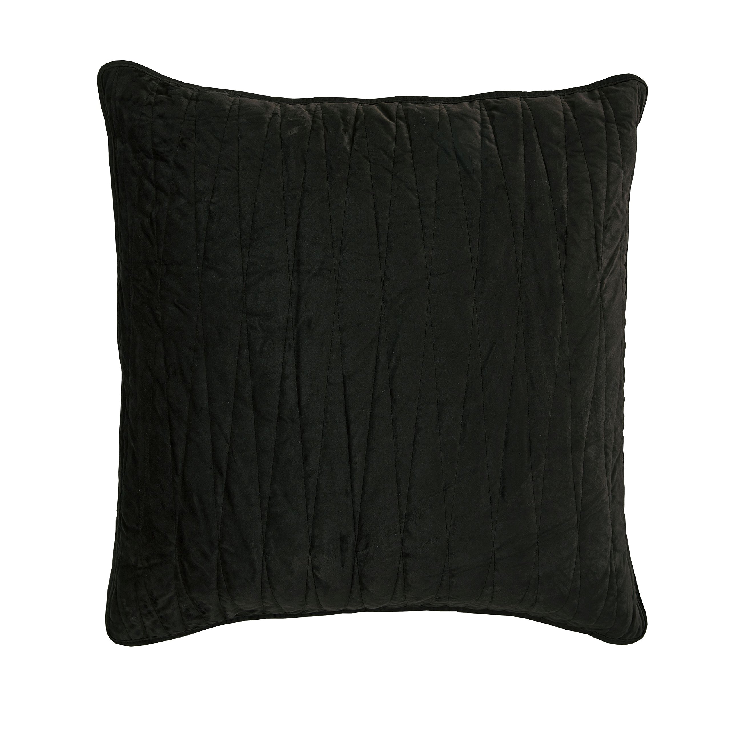Brielle Square Euro Sham, Charcoal, European