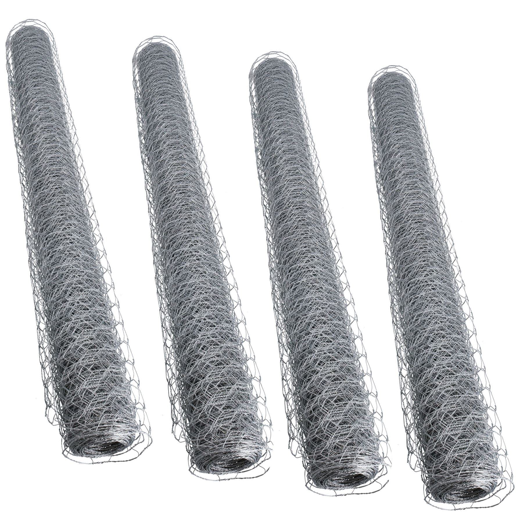 Grillage galvanisé pour poulailler anti-rouille à mailles de 25 mm