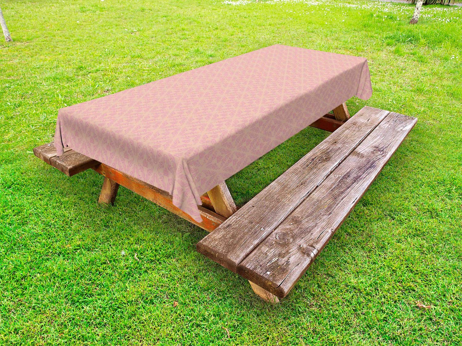 ABAKUHAUS Outdoor-Tischdecke – Regenbogen Zebra Design, 145x210 Cm, Waschbar