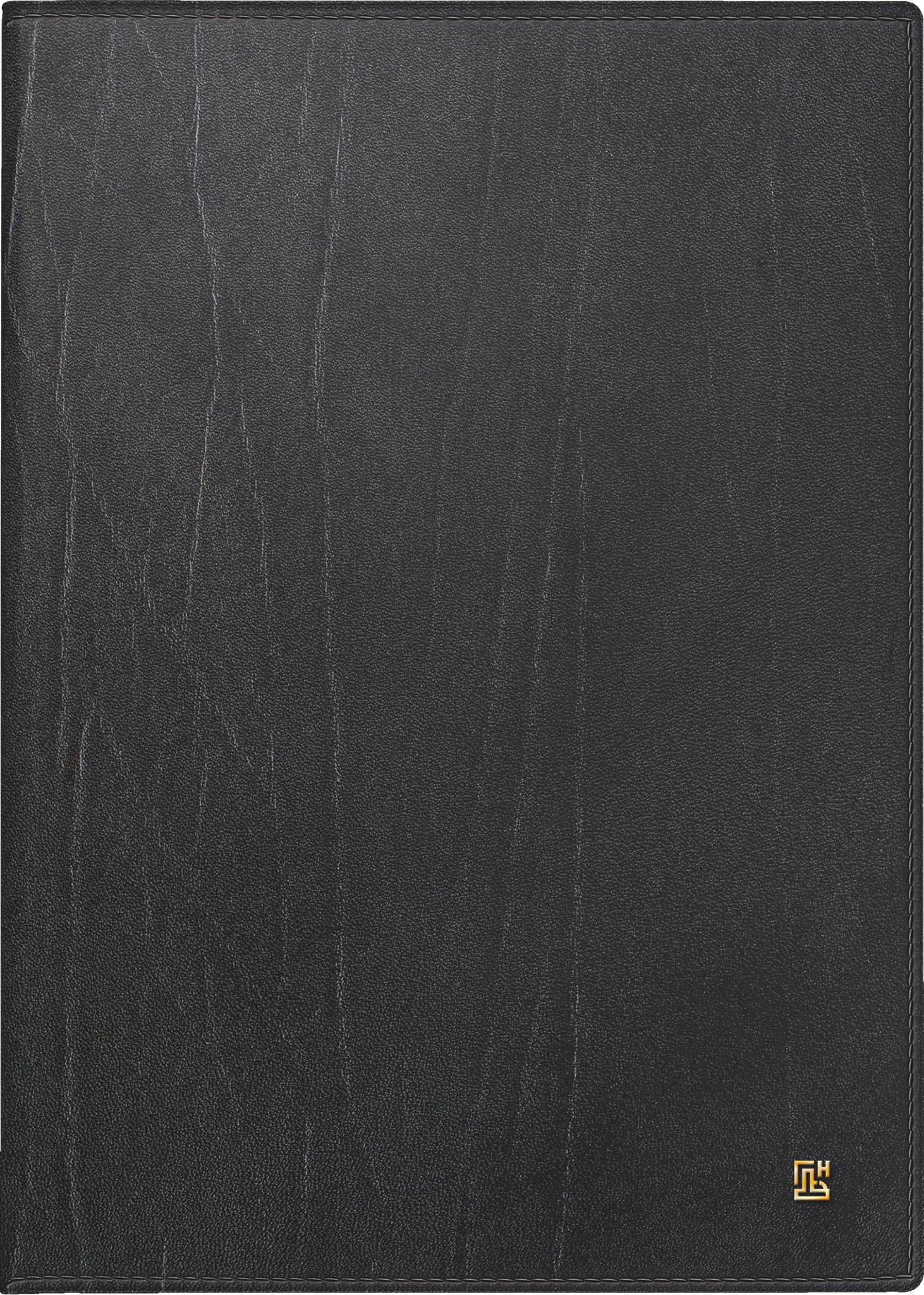 BRUNNEN Calendario a libro mod. 765 2026 | A5, pelle, nero