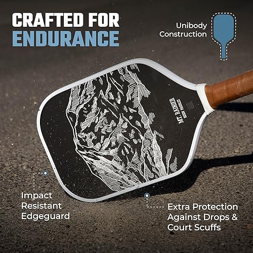 Miniatura 5 de Bison Paddles Carbon Fiber Pickleball Paddle Set of 2 - National Parks Edition Durable Unibody Construction Textured Carbon Fiber Surface Every