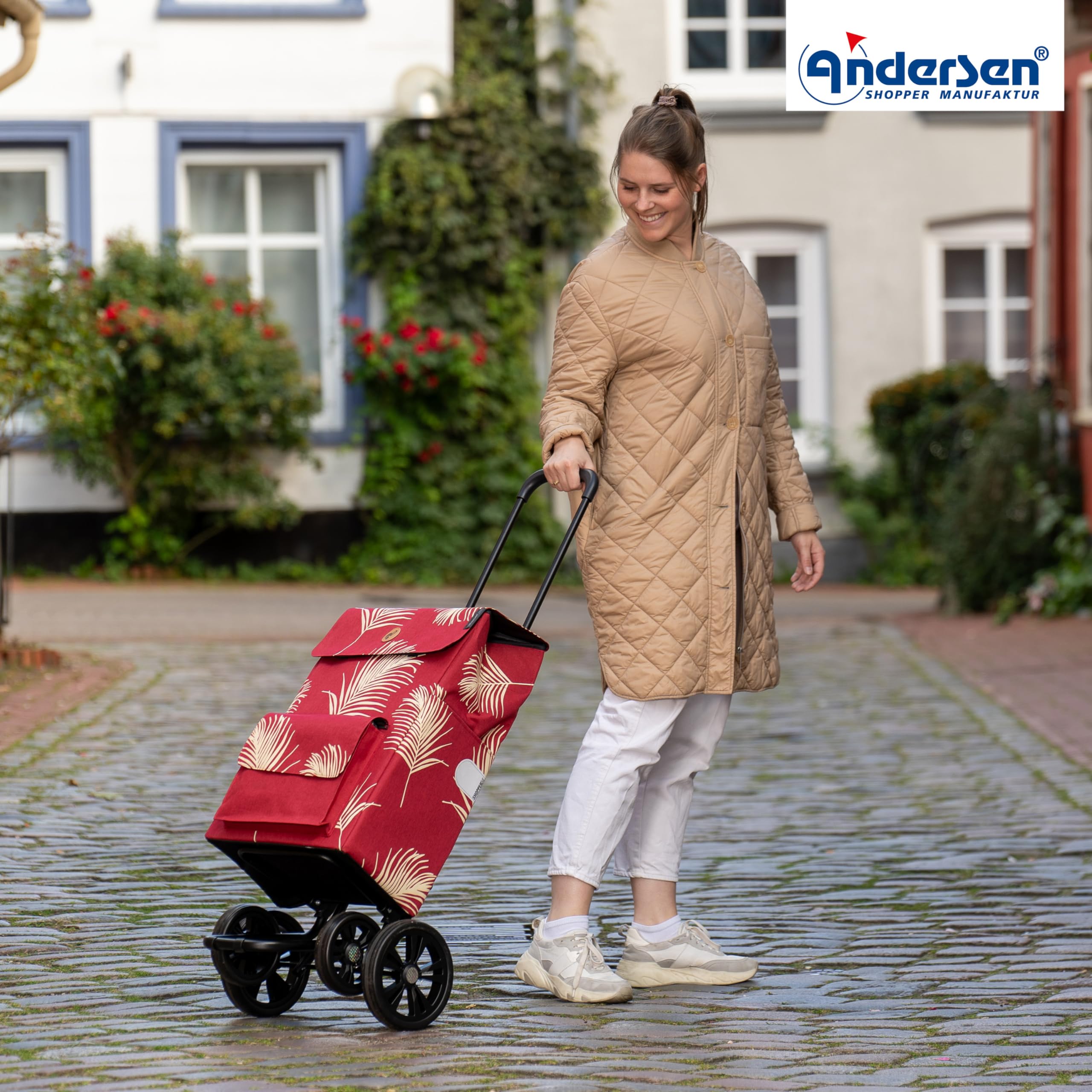 ANDERSEN Einkaufstrolley - Quattro Shopper Signe rot