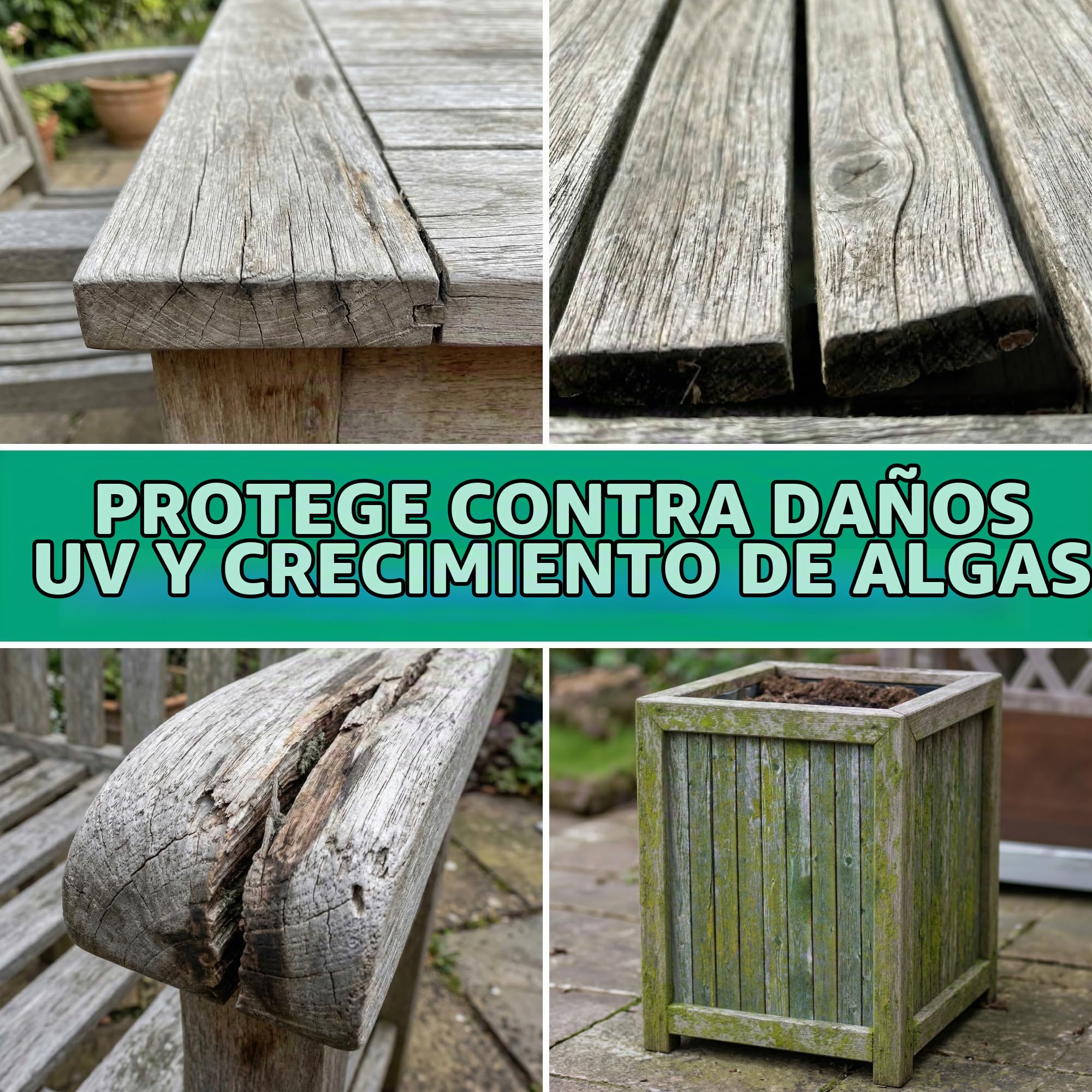 Roxil UV Top Oil 303 1Litro| Acabado transparente de mate a brillante | Barniz para madera de exterior resistente a los rayos UV| Protección para madera resistente a la intemperie y de larga duración
