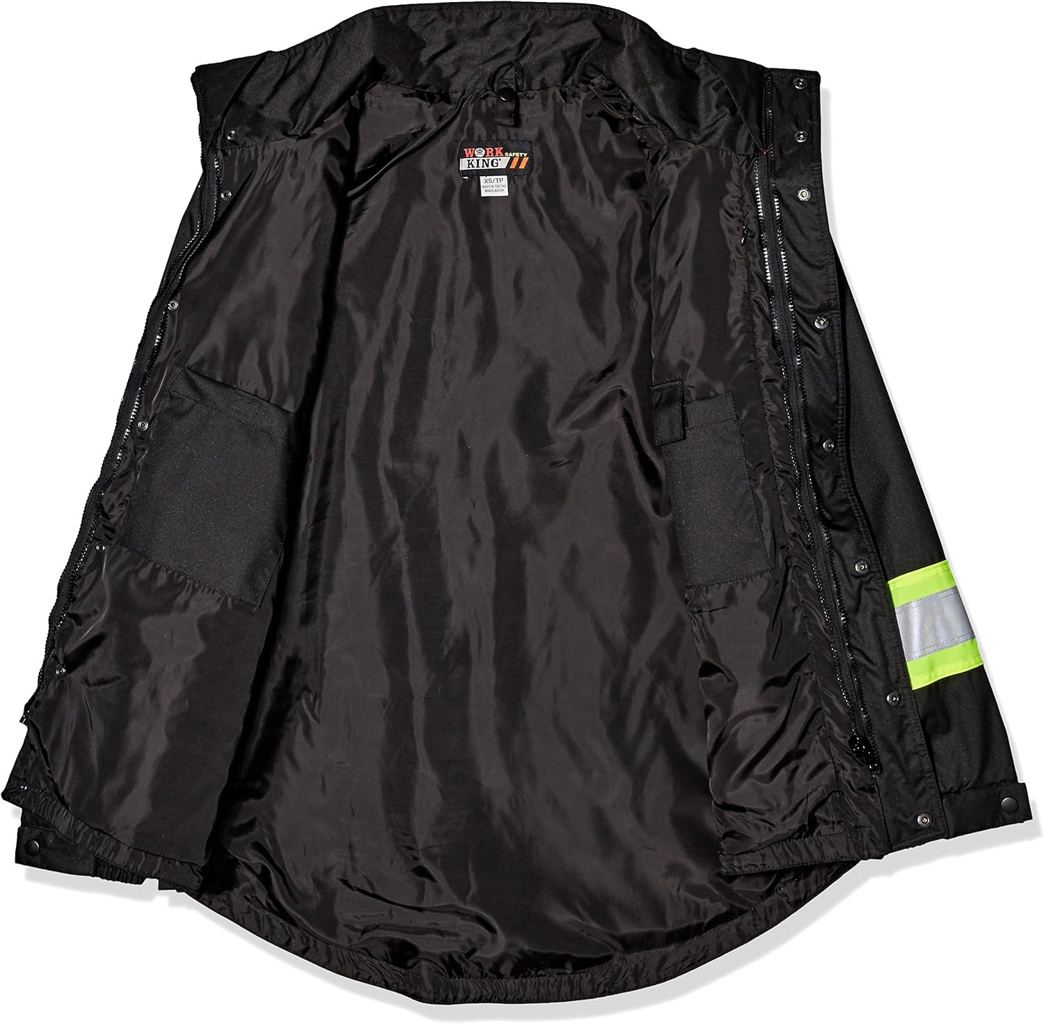Men's Hi Vis 5-in01 Safety Jacket, Black, 3XLT