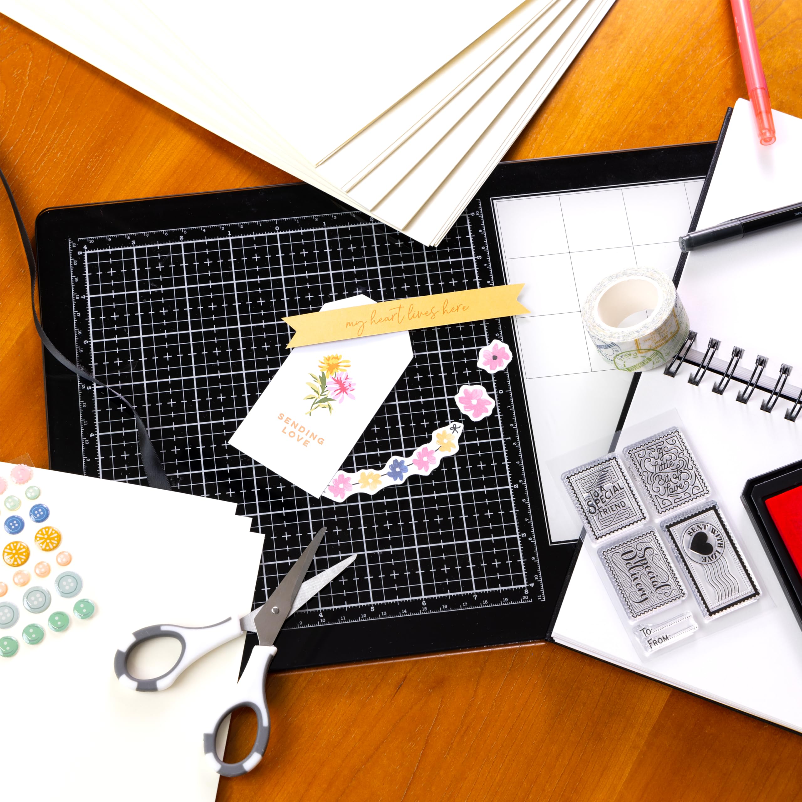 Cardstock 8,5 x 11 Papierpackung – 50 kg Karton für Bastelarbeiten, Kartenherstellung, Sammelalben, 50 schwere, doppelseitige Blätter, fester Kern, 300 g/m², elfenbeinfarben
