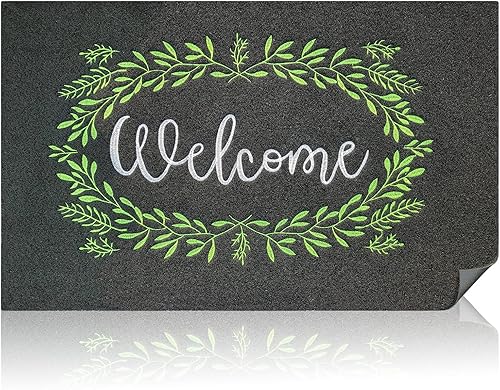 Miniatura 9 de Tapetes de bienvenida para puerta delantera, entrada, piso, alfombra de puerta de granja, entrada, parte trasera de goma antideslizante, fácil de