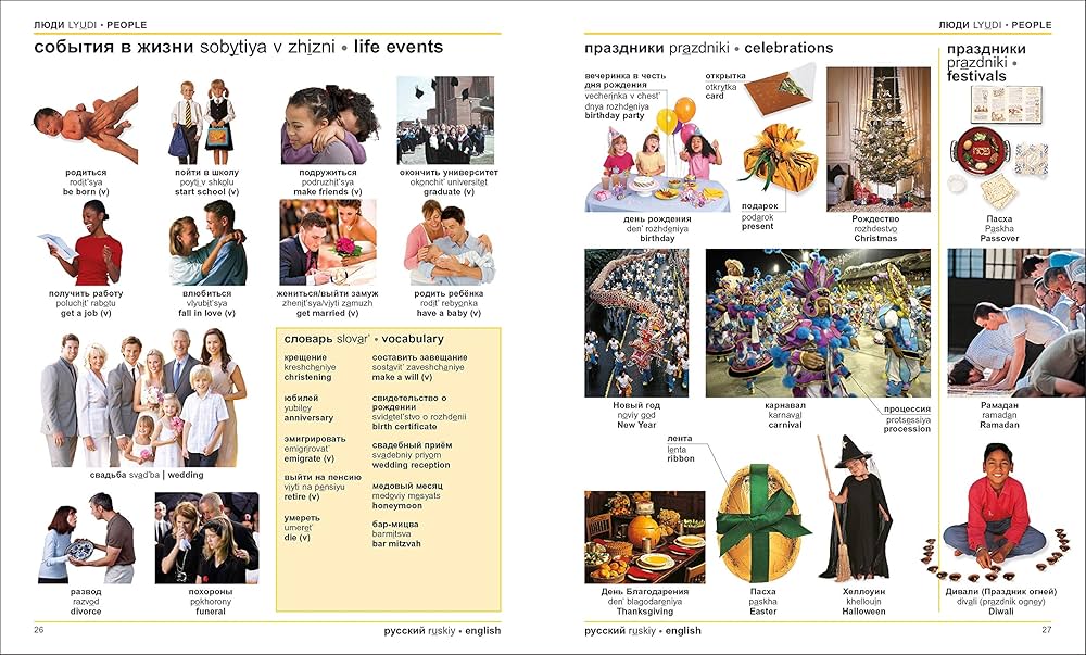 Renyi Picture Dictionary ロシア語と英語の絵辞典 Renyi