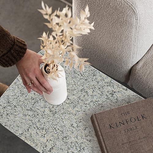 Miniatura 3 de Papel adhesivo de granito para encimeras de cocina, papel de contacto impermeable, de terrazo, extraíble, para baño, papel de contacto de mármol