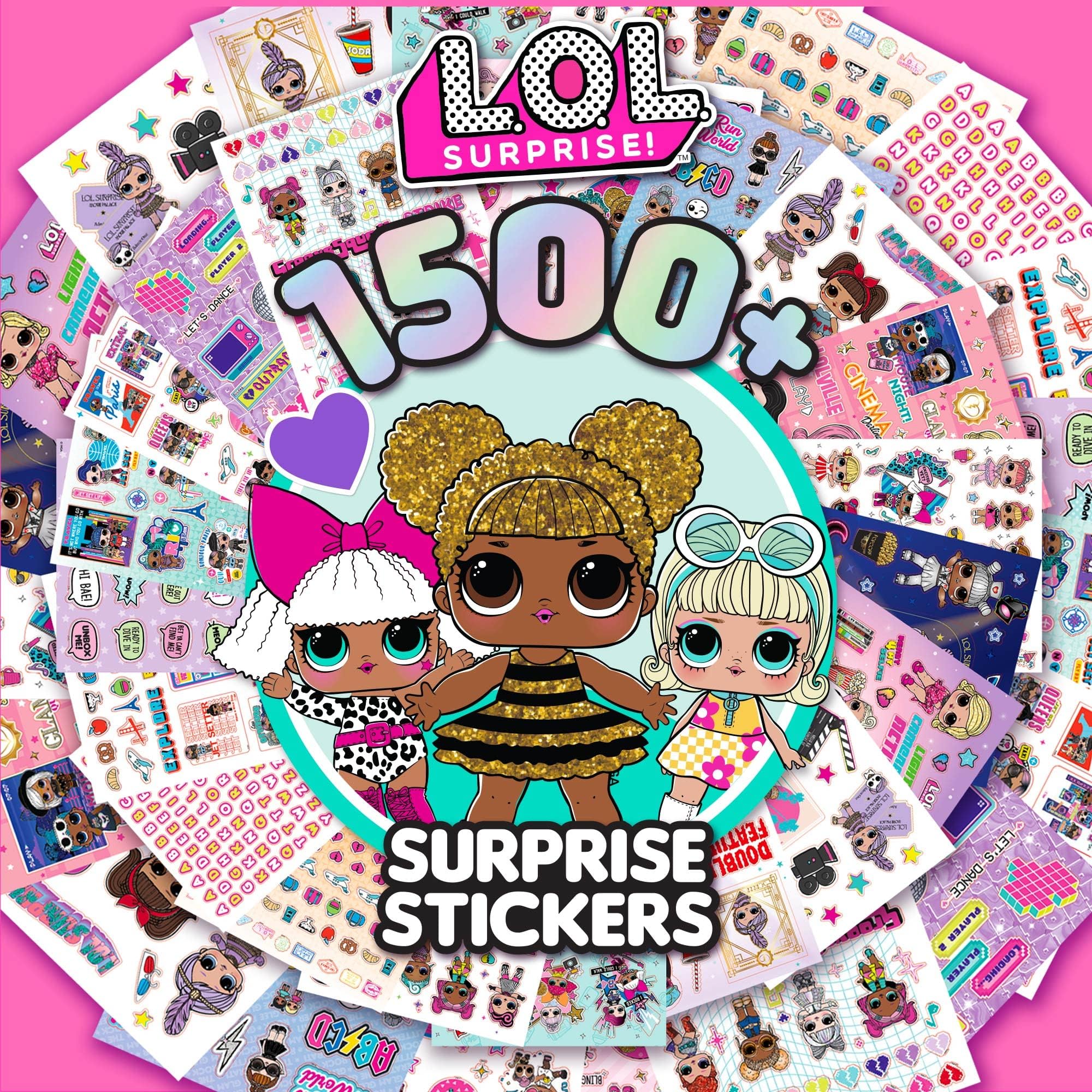 L.O.L. Surprise! 1500+ Surprise Stickers by Horizon Group USA