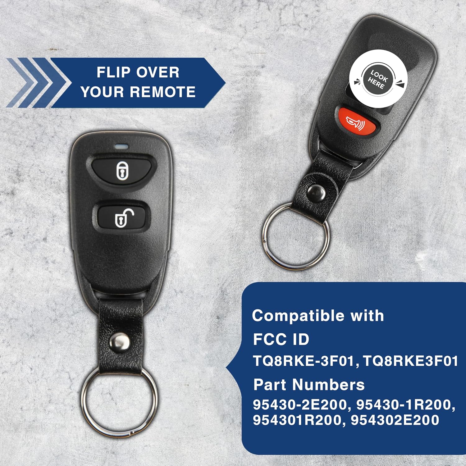 Keyless Entry Remote 2btn Key Fob for Hyundai (TQ8RKE-3F01)