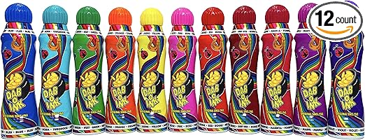 DAB-O-INK 4oz Bingo Daubers - Mixed Colors - 12ct