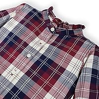 Vista 2 de Hope & Henry Blusa plisada de manga larga con botones para niña