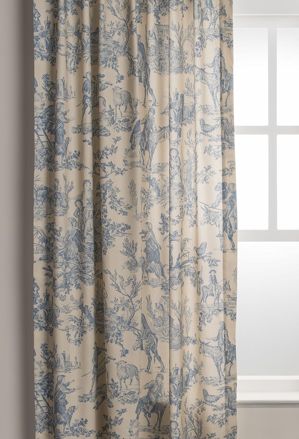 Maison d' Hermine Blue Toile Light Filtering Drapes 10 91YB6C3YDmL. AC SL1500