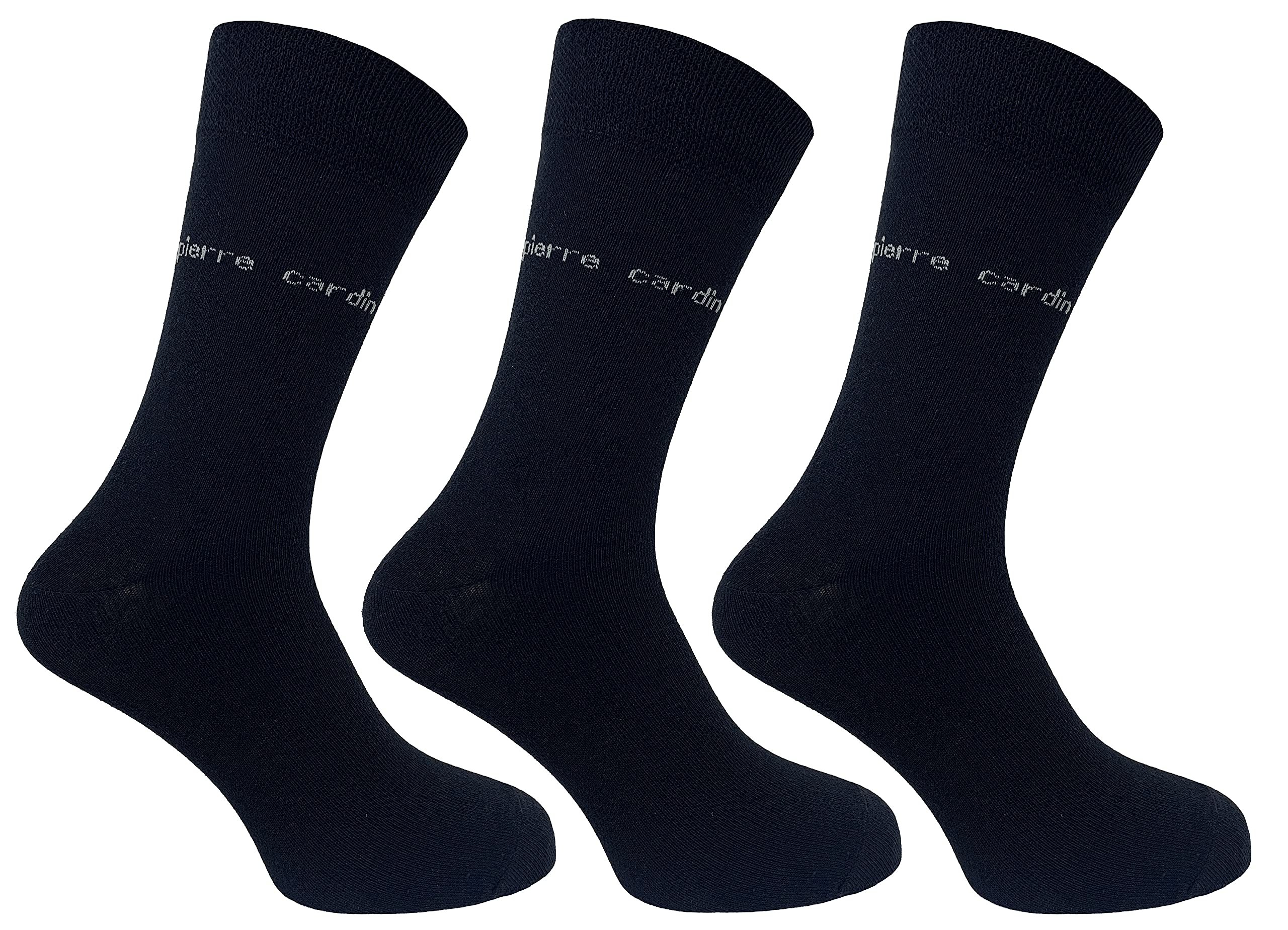 Pierre Cardin Men's Black Plain Socks | 3 Pairs | U.k. Size 7-11 | Socks, Work Socks, Plain Socks, Socks For Eco-Friendly Socks