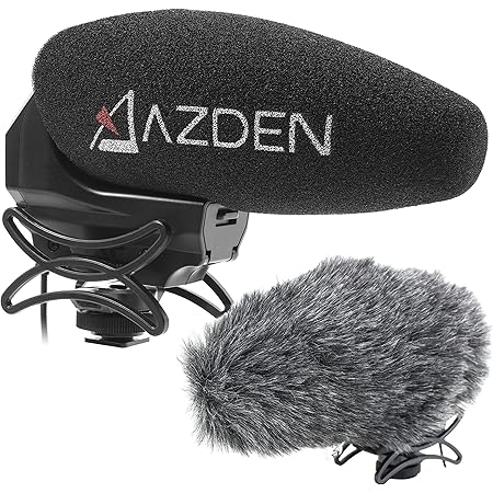 Azden SMX-30 Stereo/Mono Switchable Video Microphone with Furry Windshield Cover