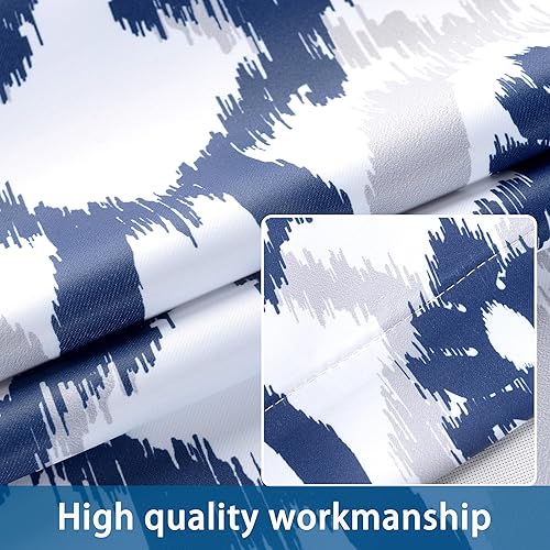 Miniatura 3 de DriftAway Evelyn - Juego de 2 paneles de cortinas térmicas para oscurecer la habitación, con ojales, sin forro, patrón floral Ikat, cada tamaño, 52