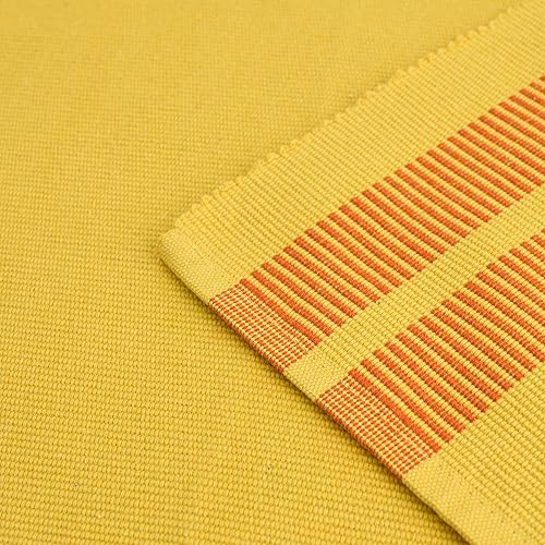 Vista 47 de Encasa XO Camino de mesa de comedor de 13 x 98 pulgadas Algodón acanalado fino teñido con hilo Rojo sólido para mesa de comedor, decoración