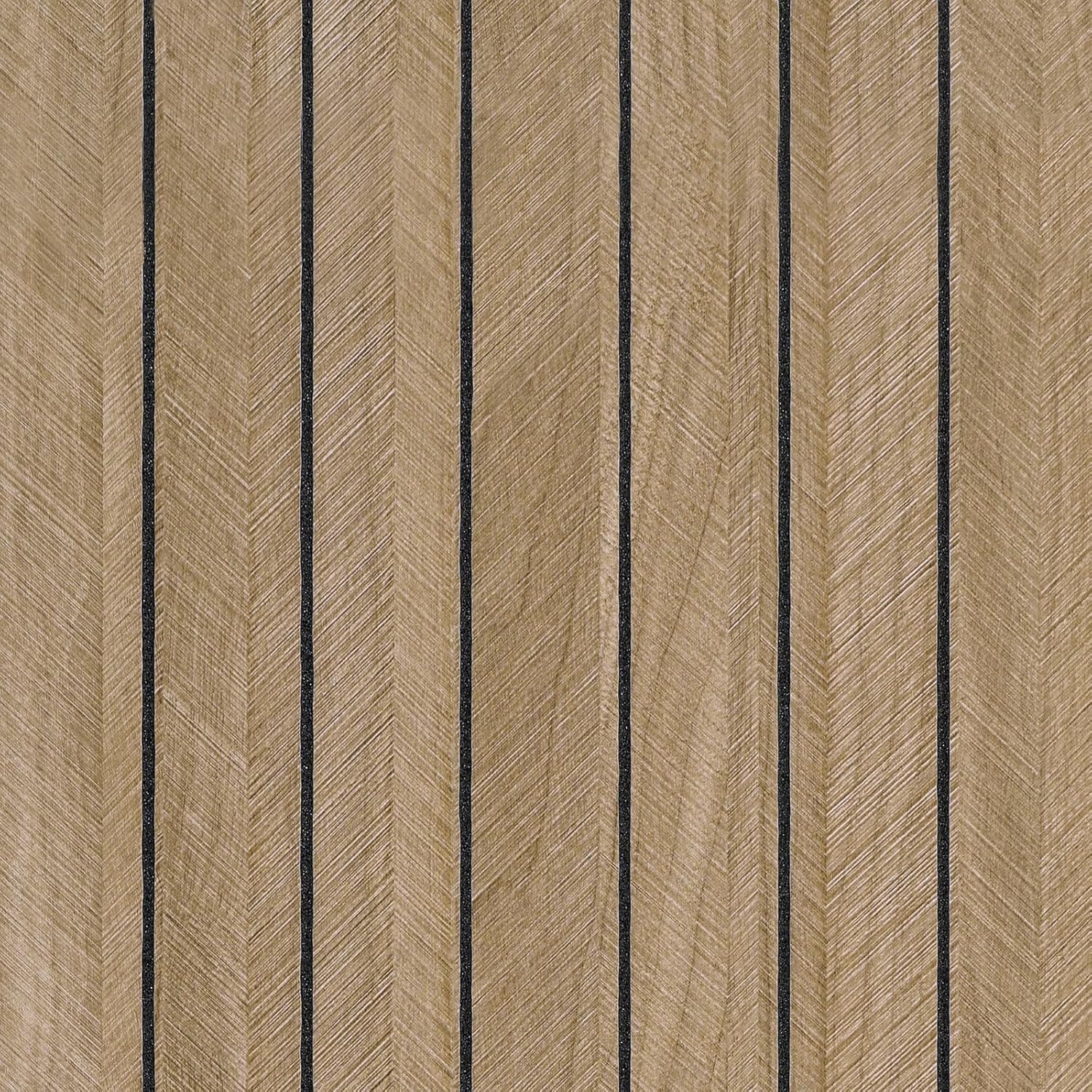 CHIHUT Extra Wide Herringbone Peel and Stick Wall Panel 24"x197" Large Roll Thickened Foam 3D Oak Wood Textured Vinyl Paneling for TV Background Ceiling Brown Self Adhesive Removable Wood Slat Panels