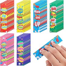 Gersoniel 36 Pcs Anxiety Sensory Strips Sticker for Mood Calming, Mental Health Awareness Item Mindfulness Sticker for Stress Relief Calming Corner Special Education School Office(Hero Style)