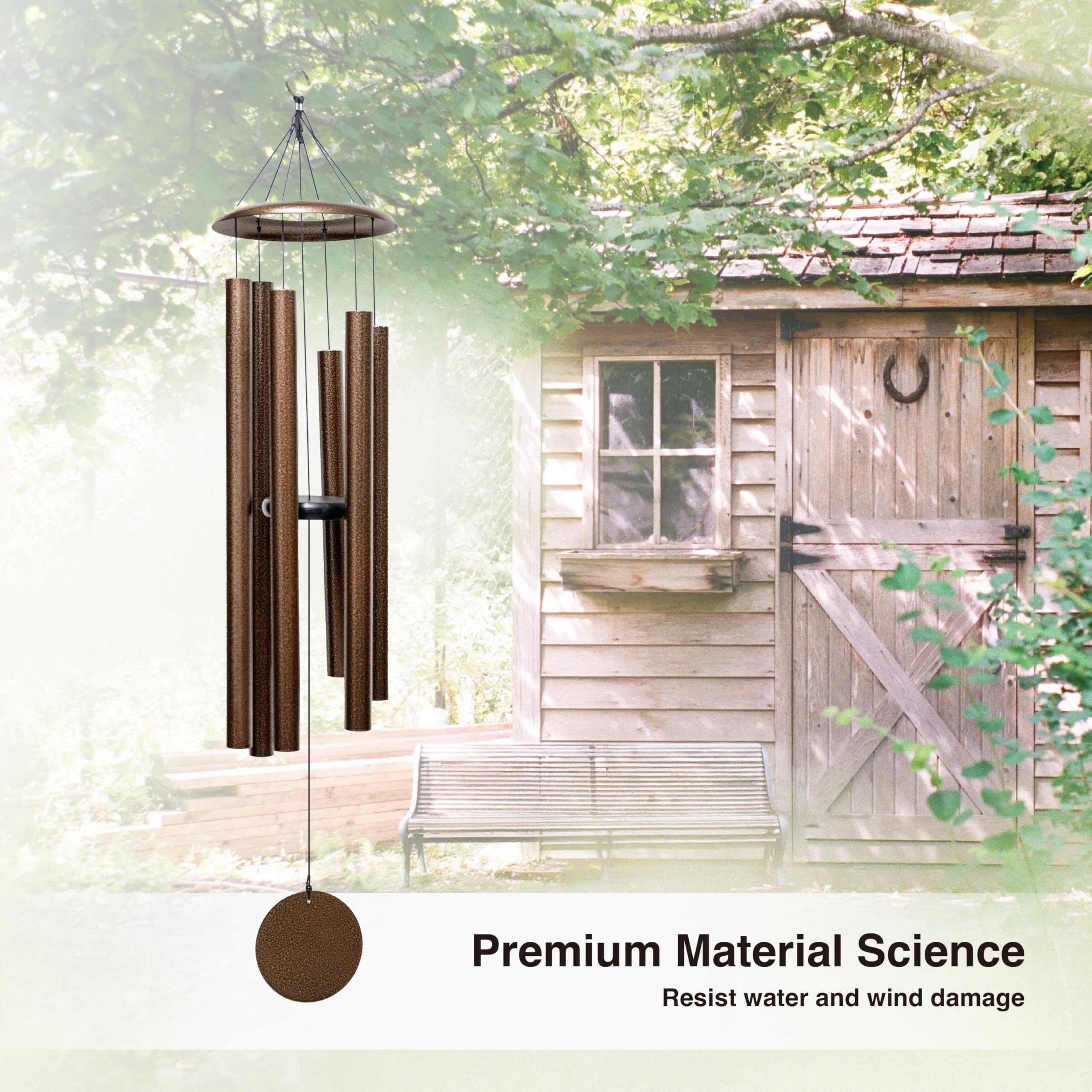 Amazon.com: LACHIKA 44 Inch Aluminum Wind Chimes Large Outdoor