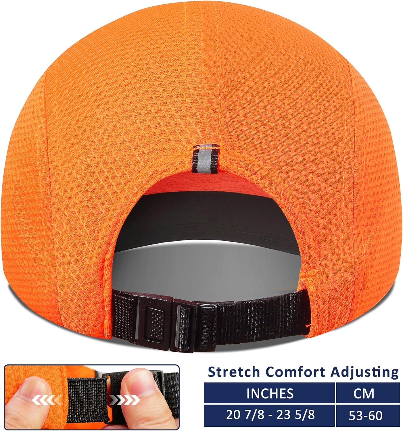 GADIEMKENSD Women's Race Day Running Cap Performance Mesh Hat - Excellent Ventilation, Lightweight, Reflective Safety - Image 4