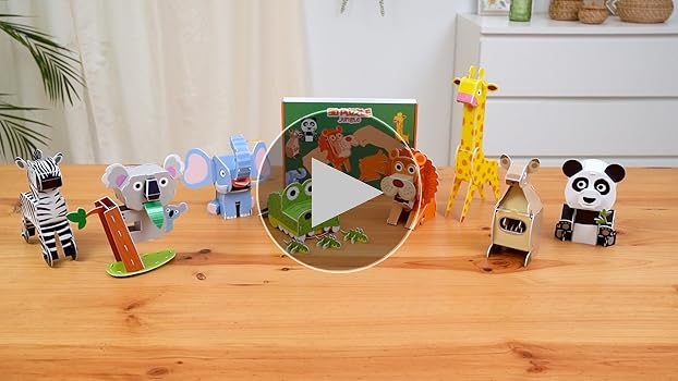 J*1様 GOOFY CREATION BROWNY LEMONADE 6 PA Amazon.com: 3D Puzzles for Kids Toys Jungle Animals Pack 8