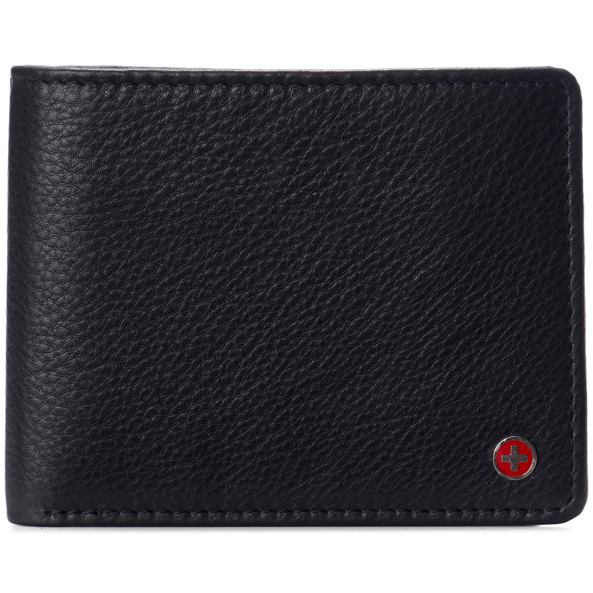 Alpine Swiss Connor Executive Bifold Wallet | Business Passcase for Men | Premium Leather | Dual ID Windows | RFID Blocking | Gift Box Included Soft